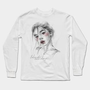 Lady with red Long Sleeve T-Shirt